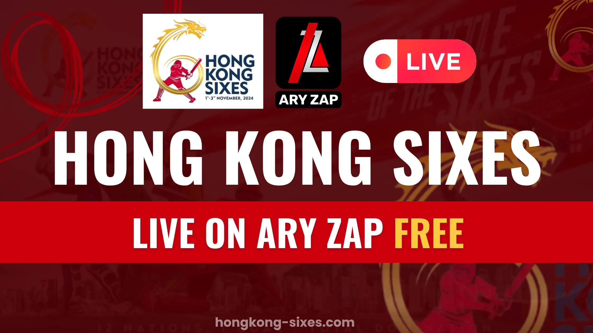 Hong Kong Sixes Live on ARY ZAP