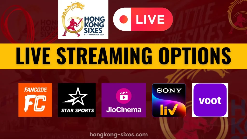 streaming options in india for hong kong sixes 