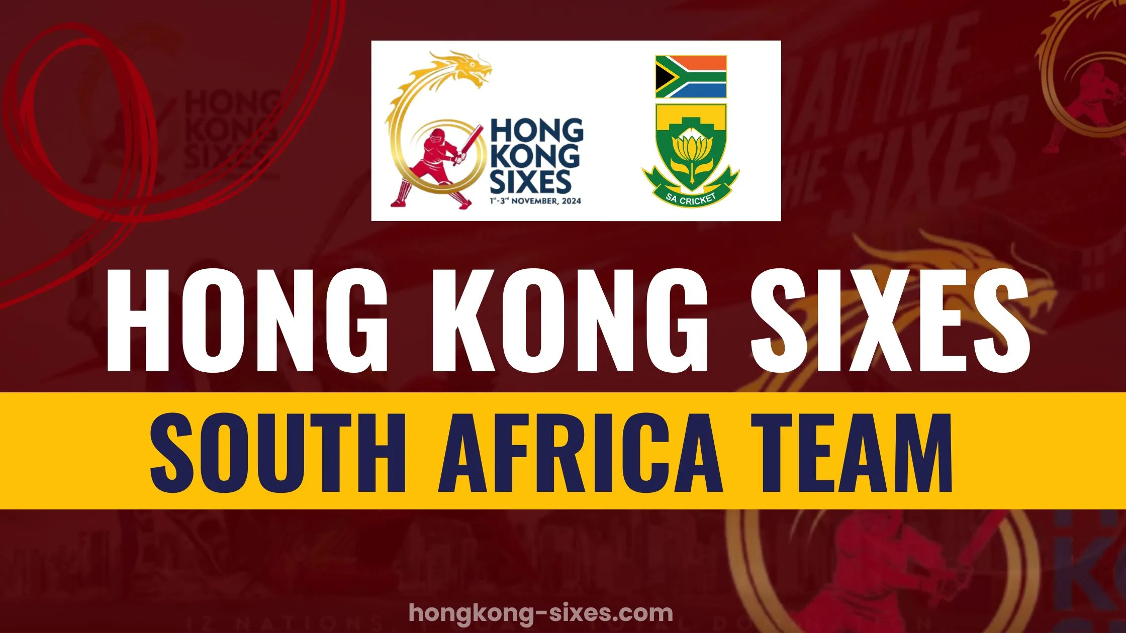 South Africa Team in Hong Kong Sixes